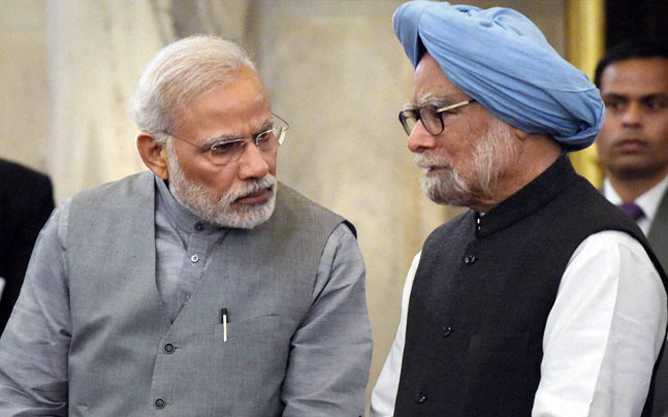 manmohan-and-modi