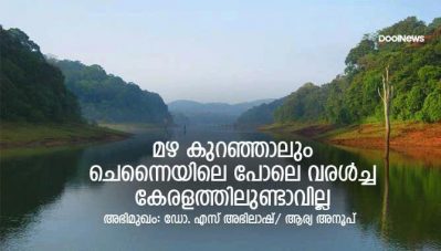 ' ഇടവപ്പാതി കുറഞ്ഞാലും ചെന്നൈയ്ക്ക് സമാനമായ വരള്‍ച്ച കേരളത്തില്‍ ഉണ്ടാവില്ല '; അഭിമുഖം-ഡോ. എസ് അഭിലാഷ്