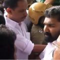 സൗത്ത് ഗേറ്റ് വഴി സെക്രട്ടറിയേറ്റിലേക്ക് കയറാന്‍ വി.ടി ബല്‍റാമിന്റെ ശ്രമം; പൊലീസ് തടഞ്ഞതോടെ കുത്തിയിരുന്ന് പ്രതിഷേധം