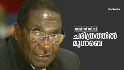 ചരിത്രത്തില്‍ റോബര്‍ട്ട് മുഗാബെ