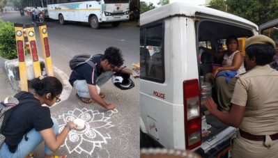 പൗരത്വനിയമത്തിനെതിരെ കോലം വരച്ച് പ്രതിഷേധിച്ചവരെ അറസ്റ്റ് ചെയ്ത് ചെന്നൈ പൊലീസ്; ജാമ്യത്തിലെടുക്കാന്‍ വന്ന അഭിഭാഷകരെ തടഞ്ഞു