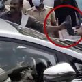 ജയലളിത സ്മാരകത്തില്‍ എത്തിയ മുന്‍ മുഖ്യമന്ത്രി പളനിസ്വാമിയുടെ കാറിന് നേരെ ചെരിപ്പേറ്
