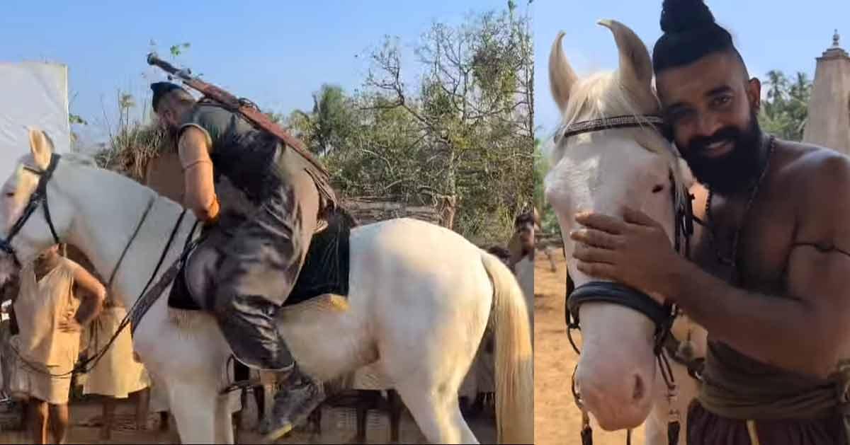 There is no need for the help of a rope;  Siju Wilson, jumping on horseback with ease, rode fast;  video