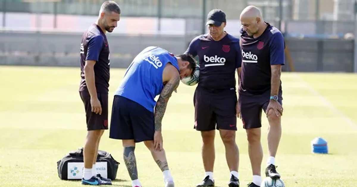 Messi left the field without completing training;  A hard blow for Argentina