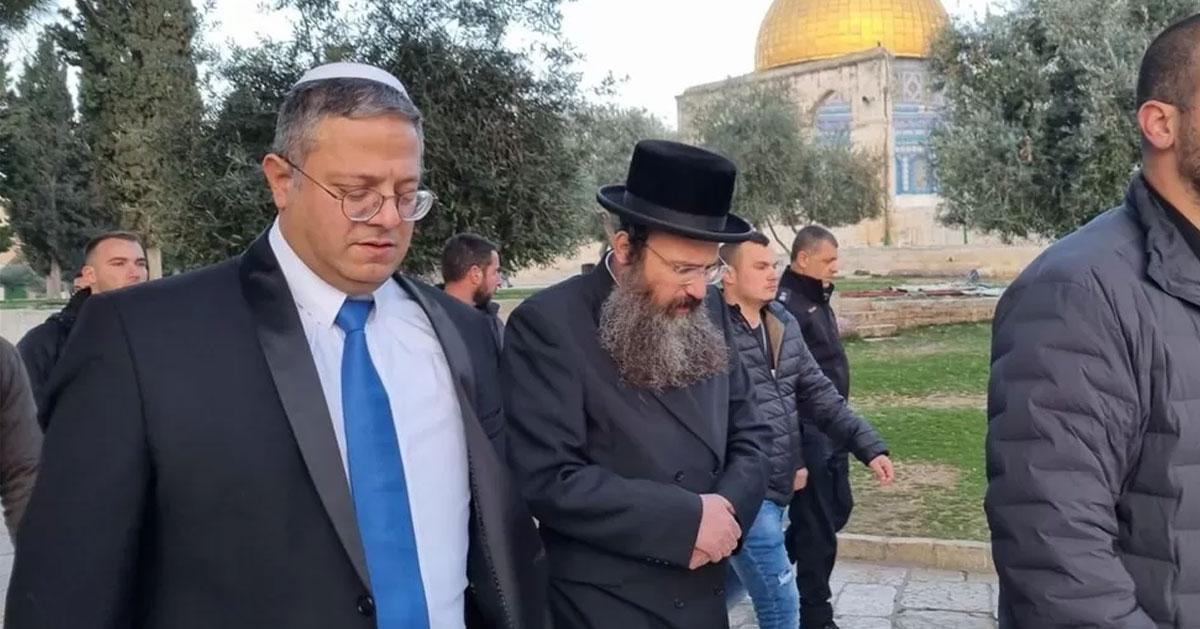 Visit of the Israeli minister to Al Aqsa;  The protest grows