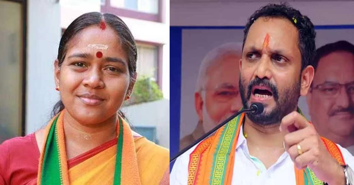 Shobha Surendran criticizes K Surendran’s personal opinion: BJP’s position to be announced by state executive meeting and state committee