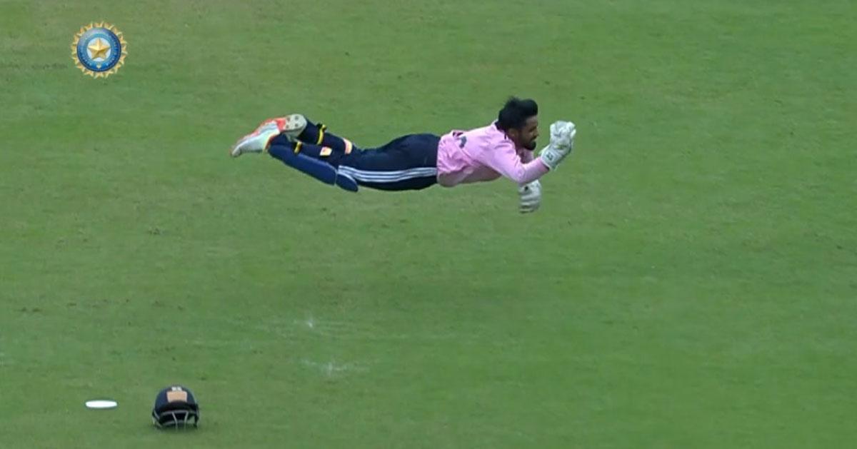 Prabhsimran Singh’s Spectacular Catch Steals the Show in Deodhar Trophy Match