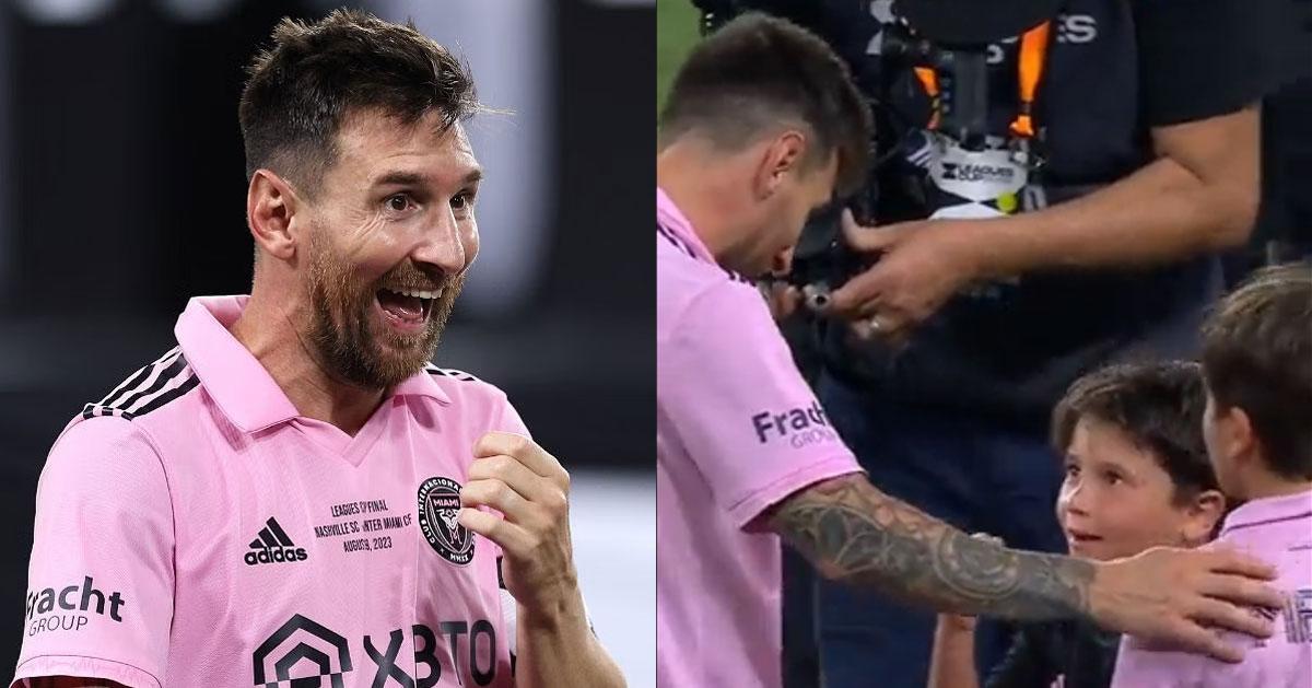 Inter Miami Wins League Cup Final Messi Plays Rock Paper Scissors with