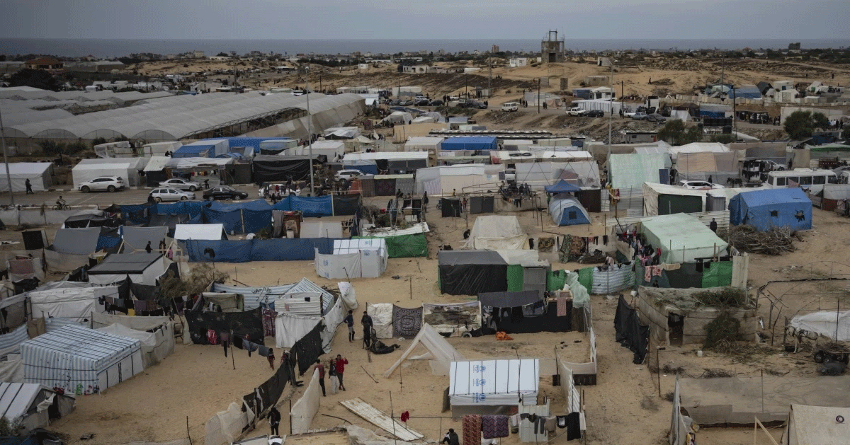 One bathroom is utilized by 4,130 refugees in Al-Mawasi camps