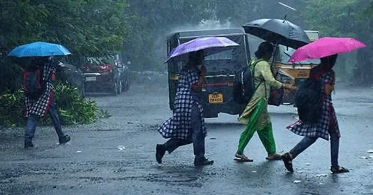 കേരളത്തിൽ നാല് ദിവസം മഴ; ആറ് ജില്ലകളിൽ അലർട്ട്