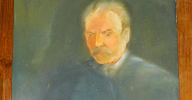 The photograph of a painting of H.V. Conolly found at the Nilambur Teak Museum നിലമ്പൂര്‍ തേക്ക് മ്യൂസിയത്തിലുള്ള എച്ച്. വി. കനോലി (കനോലി സായ്പ്പ്) യുടെ ഛായാചിത്രം