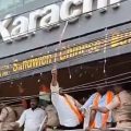 ഇന്ത്യ-പാക് സംഘർഷം രൂക്ഷമാകുന്നതിനിടെ ഹൈദരാബാദിലെ കറാച്ചി ബേക്കറി അടിച്ച് തകർത്ത് ബി.ജെ.പി പ്രവർത്തകർ
