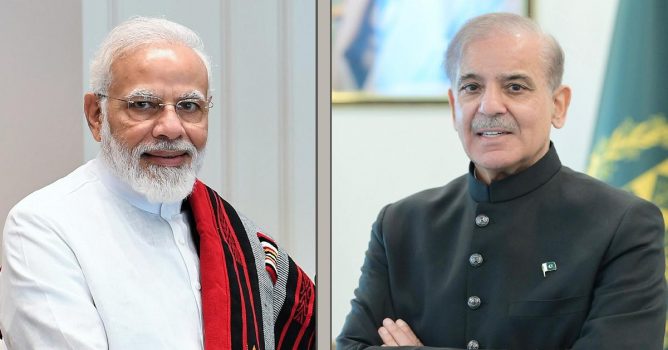 നരേന്ദ്ര മോദി / ഷഹബാസ് ഷരീഫ്‌ Shehbaz Sharif AND Narendra Modi