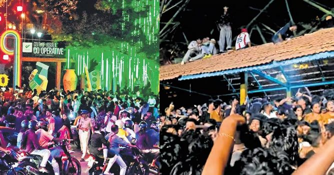  The rush of people who came to the program of vedan in Nishagandhi