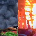 ചാലക്കുടിയില്‍ പെയിന്റ് ഗോഡൗണില്‍ വന്‍ തീപിടിത്തം; ആളപായമില്ല
