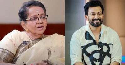 പൃഥ്വി ആ സമയത്ത് എന്നോടും ഒന്നും മിണ്ടിയില്ല; പിന്നെ ബ്ലെസിയെ വിളിക്കേണ്ടി വന്നു: മല്ലിക സുകുമാരന്‍