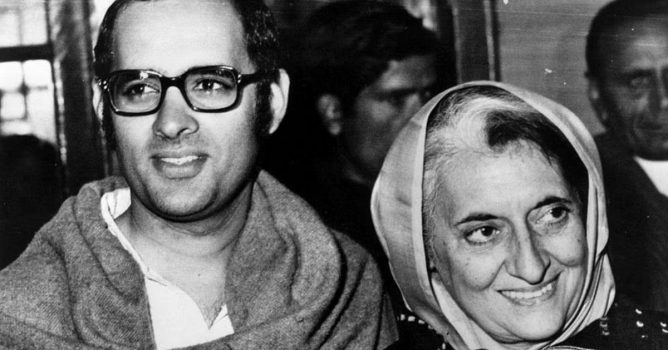 sanjay gandhi and indira gandhi 