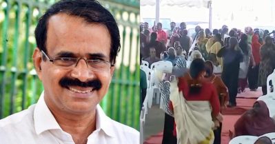 മുതലപ്പൊഴിയില്‍ ജോര്‍ജ് കുര്യന്റെ പ്രസംഗം കേള്‍ക്കാതെ വേദിവിട്ടിറങ്ങി ജനങ്ങള്‍