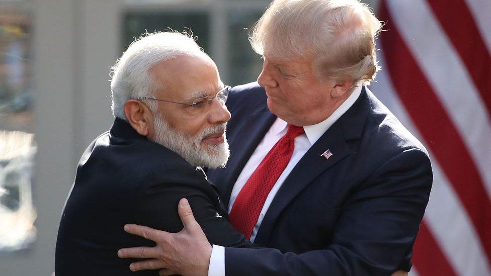 Modi and I are people who do things right; Trump with message