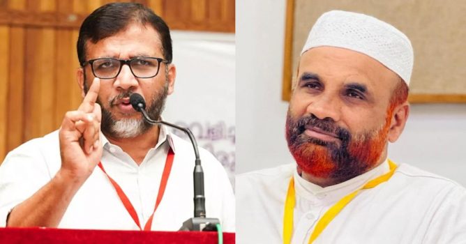 Jamaat-e-Islami State Amir P. Mujeeb Rahman and, Nasser Faizi, the pro-Muslim League leader of the E.K. Samasta,