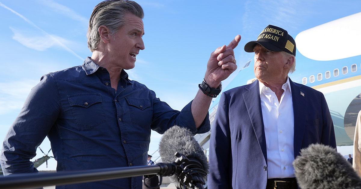 Trump and Gavin Newsom