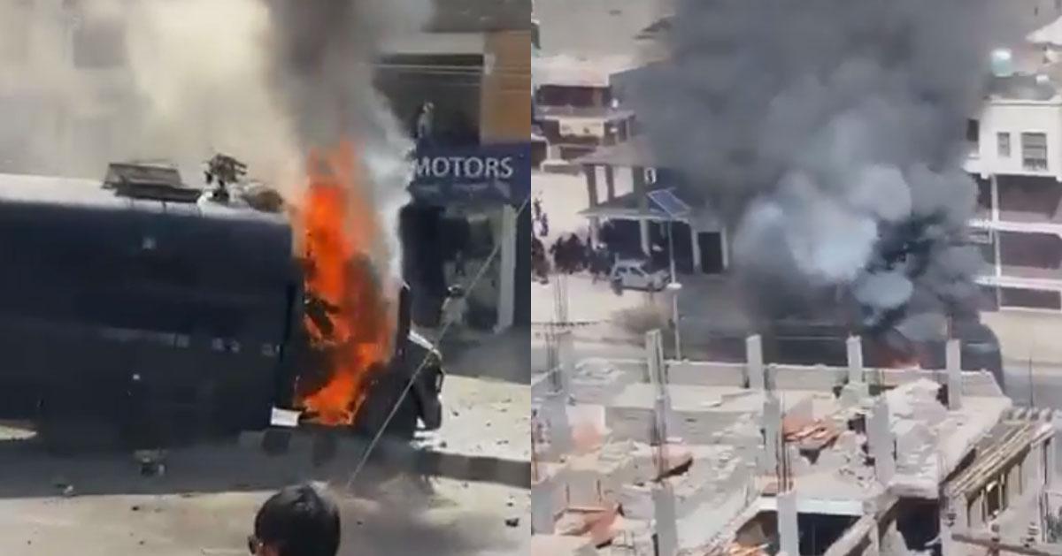 'ladakh should be given statehood'; Locals burn BJP office 