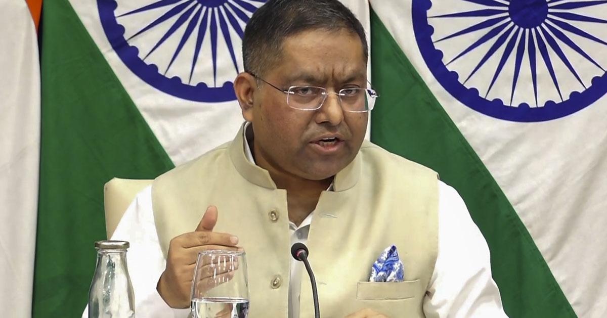 Foreign Ministry Spoke person Randhir Jaiswal