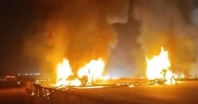 കര്‍ണാടകയില്‍ ലോറിയും ബസും കൂട്ടിയിടിച്ച് അപകടം; 17 മരണം