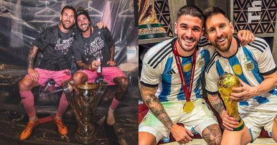 കരിയറില്‍ ആകെ ആറേ ആറ് കപ്പുകള്‍, എല്ലാം മിശിഹക്കൊപ്പം; ബോഡിഗാര്‍ഡെന്ന് ഒരിക്കല്‍ കൂടി തെളിയിച്ച് ഡി പോള്‍