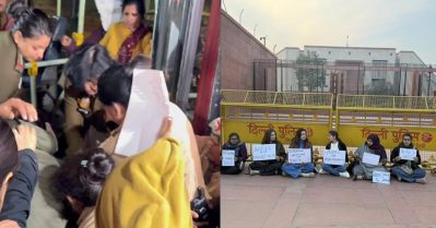 ഉന്നാവോ കേസ്; ഹൈക്കോടതി ഉത്തരവിൽ പ്രതിഷേധിച്ച കോൺഗ്രസ് നേതാവടക്കമുള്ളവരെ കസ്റ്റഡിയിലെടുത്ത് പൊലീസ്