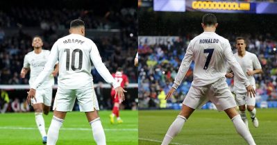 പിന്നിലും മുന്നിലുമല്ല, ഒപ്പത്തിനൊപ്പം; ഇതിഹാസത്തിനൊപ്പം സിംഹാസനത്തിൽ എംബാപ്പെ