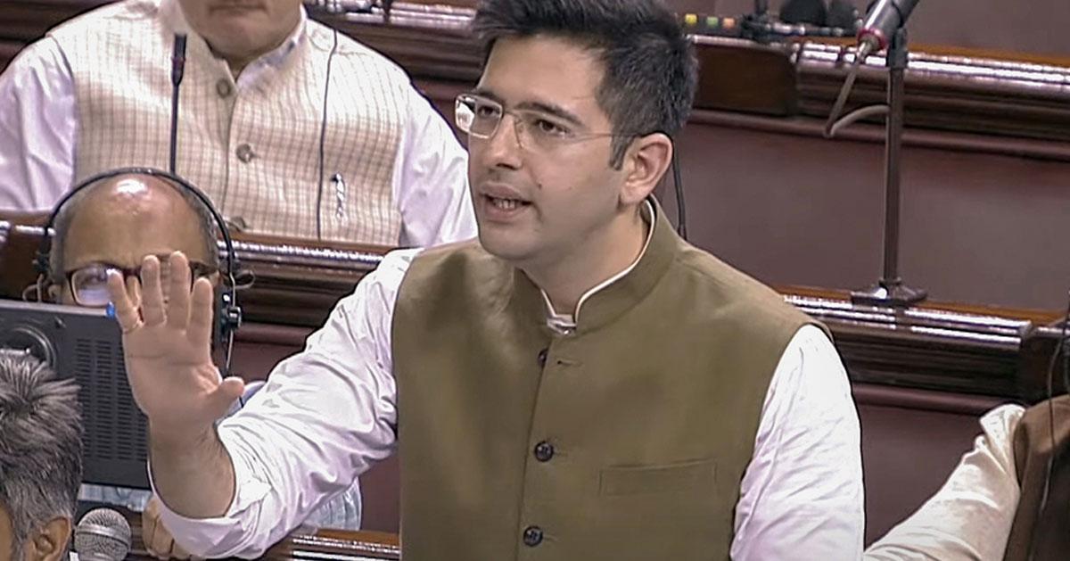 AAP MP  Rghav Chadha at Parliament 