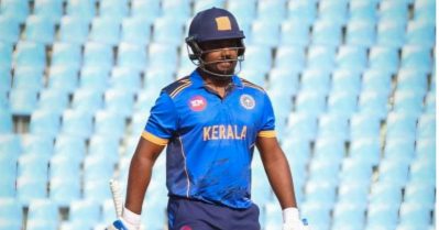 ആന്ധ്രയ്‌ക്കെതിരെ തകര്‍ച്ചയിലും സഞ്ജുവിന്റെ വെടിക്കെട്ട്; ഡബിള്‍ ഡിജിറ്റില്‍ വെറും രണ്ട് താരങ്ങള്‍!