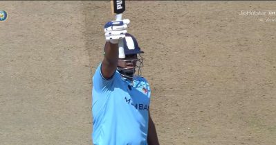 വെറും 15 പന്തില്‍ ഫിഫ്റ്റി; അവഗണനക്കുള്ള സര്‍ഫറാസിന്റെ മറുപടി