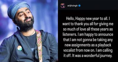 സംഗീതലോകത്തെ ഞെട്ടിച്ച് അരിജിത്ത് സിങ്; 38ാം വയസ്സില്‍ പിന്നണിഗായക രംഗത്ത് നിന്നും വിരമിച്ചു