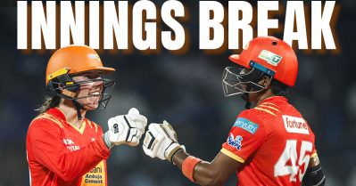 ഭാരതിയുടെ വെടിക്കെട്ട്; മുംബൈയ്‌ക്കെതിരെ ഗുജറാത്തിന് കിടിലന്‍ സ്‌കോര്‍; വെട്ടിക്കൂട്ടാന്‍ ഹര്‍മനും സംഘവും!