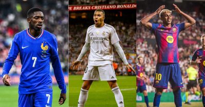 എംബാപ്പെ ഒറ്റയ്ക്ക് 36, ഡെംബലെയും യമാലുമടക്കമുള്ളവര്‍ ഒരുമിച്ച് 32; ഇവന്‍ മാസ് ഡാ!!