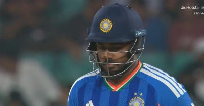 കാര്യവട്ടത്തും വീണു; വീണ്ടും നിരാശപ്പെടുത്തി സഞ്ജു