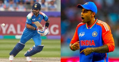 ഹിറ്റ്മാന്‍ വാഴുന്ന സിംഹാസനത്തില്‍ കിങ്ങിനെ വെട്ടി സൂര്യ; ഇതിനിടയില്‍ ഇങ്ങനൊരു റെക്കോഡും ഉണ്ടായിരുന്നോ...