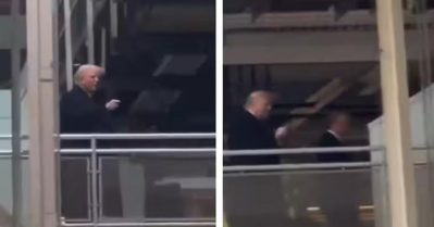 'പീഡോഫൈല്‍ പ്രൊട്ടക്ടര്‍' ; പ്രതിഷേധക്കാരന് നേരെ നടുവിരല്‍ ഉയര്‍ത്തി ആക്രോശിച്ച് ട്രംപ്