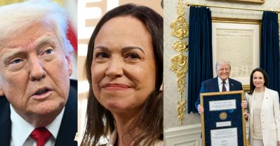 നൊബേല്‍ കൈമാറ്റം ചെയ്യല്‍ സാധ്യമല്ല; മച്ചാഡോയില്‍ നിന്ന് പുരസ്‌കാരം ഏറ്റുവാങ്ങിയ ട്രംപിനെതിരെ നൊബേല്‍ കമ്മറ്റി