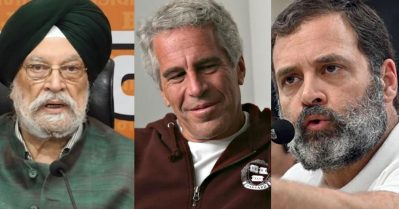 എപ്സ്റ്റീനെ മൂന്ന്,നാല് തവണ കണ്ടു; ഒരു മെയില്‍ അയച്ചു; രാഹുലിന്റെ പരാമര്‍ശം കോമാളിത്തരമെന്നും ഹര്‍ദീപ് സിങ് പുരി