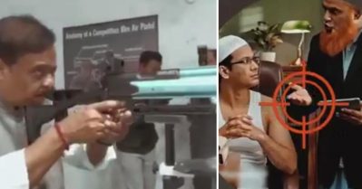 പോയിന്റ് ബ്ലാങ്കില്‍ മുസ്‌ലിങ്ങള്‍ക്കുനേരെ പ്രതീകാത്മക വെടിയുതിര്‍ക്കല്‍; ഹിമന്ത ബിശ്വ ശര്‍മയുടെ വീഡിയോ പങ്കുവെച്ച് അസം ബി.ജെ.പി
