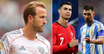 മെസിയുടെയും റൊണാള്‍ഡോയുടെയും സ്വാധീനത്താല്‍ ഫുട്‌ബോളില്‍ അവര്‍ ഇല്ലാതാകുന്നു; കുറ്റപ്പെടുത്തി ഹാരി കെയ്ന്‍