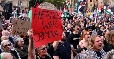 ഇസ്രഈല്‍ പ്രസിഡന്റിന്റെ ഓസ്‌ട്രേലിയാ സന്ദര്‍ശനം; പ്രതിഷേധിച്ച് ആയിരങ്ങള്‍ തെരുവിലറങ്ങി