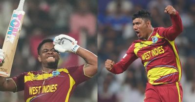 കരീബിയന്‍ കൊടുങ്കാറ്റില്‍ തകര്‍ന്നടിഞ്ഞ് സിംബാബ്‌വേ; ജയം 107 റണ്‍സിന്