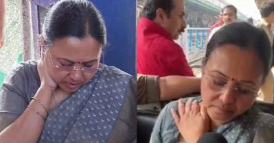 കെ.എസ്.യു പ്രതിഷേധത്തില്‍ വീണ ജോര്‍ജിന് പരിക്ക്; ആശുപത്രിയില്‍ പ്രവേശിപ്പിച്ചു