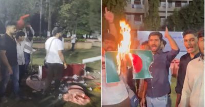 പൂനെ യൂണിവേഴ്‌സിറ്റിയിലെ ബംഗ്ലാദേശി ഫുഡ് സ്റ്റാള്‍ അടിച്ചു തകര്‍ത്ത് യുവമോര്‍ച്ച