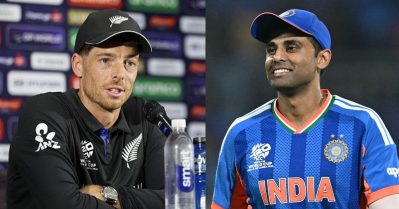 ഇന്ത്യന്‍ ആരാധകരെ നിശബ്ദരാക്കുമെന്ന് സാന്റ്‌നറും; ചുട്ട മറുപടിയുമായി സൂര്യ!