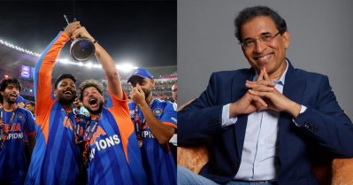 കപ്പുയര്‍ത്തിയ സഞ്ജുവടക്കുമുള്ള അഞ്ച് ഇന്ത്യക്കാര്‍, ഫൈനല്‍ കളിച്ച കിവികള്‍ പൂജ്യം; ഭോഗ്ലെയുടെ ലോകകപ്പ് ടീമിങ്ങനെ...